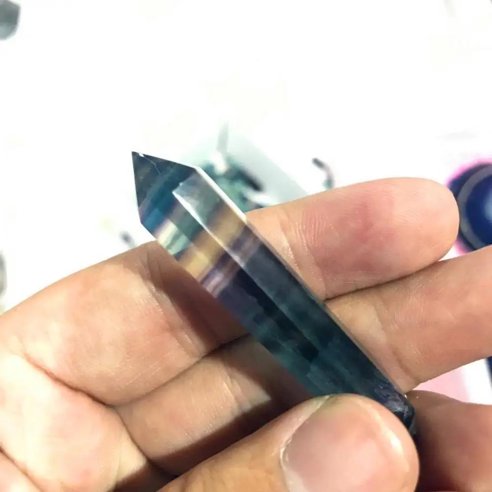 Natural Fluorite Crystal Column Healing Stone Hexagonal Column Dream Decorative Ornaments
Natural Fluorite Crystal Column Healing Stone Hexagonal Column Dream Decorative Ornaments
