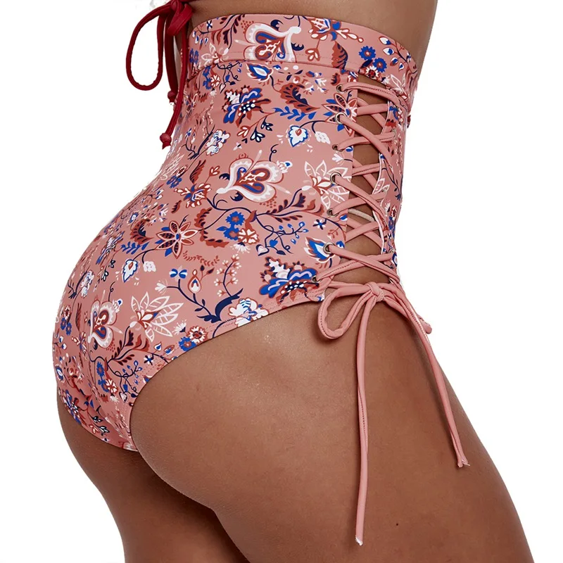 2019 Women Tankini Printed Halter Top Lace-up High Waist Bikini Swimwear Lady Wire Free Padded Bra Swimsuit Beach Suit
2019 Women Tankini Printed Halter Top Lace-up High Waist Bikini Swimwear Lady Wire Free Padded Bra Swimsuit Beach Suit