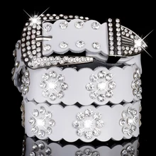 White Rhinestone Leather Belt for Women Diamond Crystal Cowskin Belts Genuine Real Leather Skin Straps Female Belt Waist Strap
White Rhinestone Leather Belt for Women Diamond Crystal Cowskin Belts Genuine Real Leather Skin Straps Female Belt Waist Strap