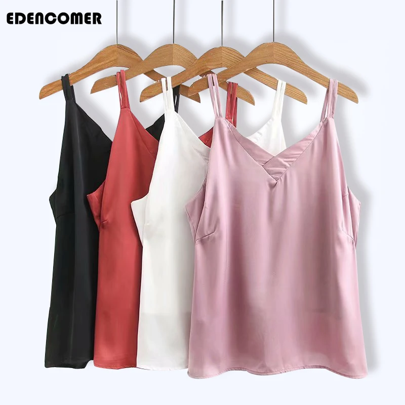 Large Size Women's Clothing 2019 Summer Tops New Bottom Sleeveess Shirt Silk Plus Size Vest Sexy Camis Camiseta Tirantes Mujer
Large Size Women's Clothing 2019 Summer Tops New Bottom Sleeveess Shirt Silk Plus Size Vest Sexy Camis Camiseta Tirantes Mujer