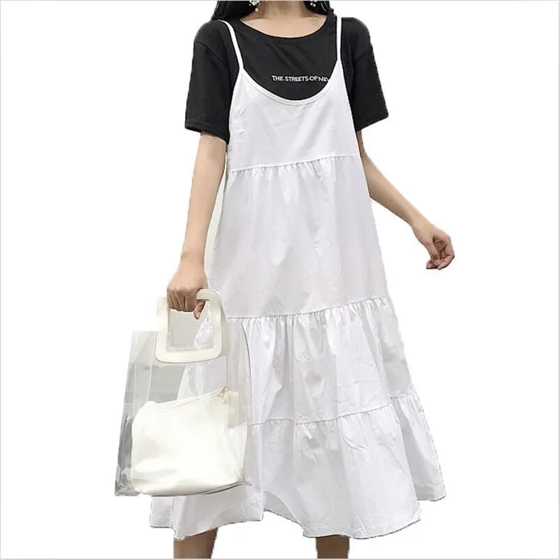2024 Women Casual Loose Preppy Style Slim Spaghetti Strap Dress Solid Ruffles 5Color Sweet Girl Dress Vestido -
2024 Women Casual Loose Preppy Style Slim Spaghetti Strap Dress Solid Ruffles 5Color Sweet Girl Dress Vestido -
