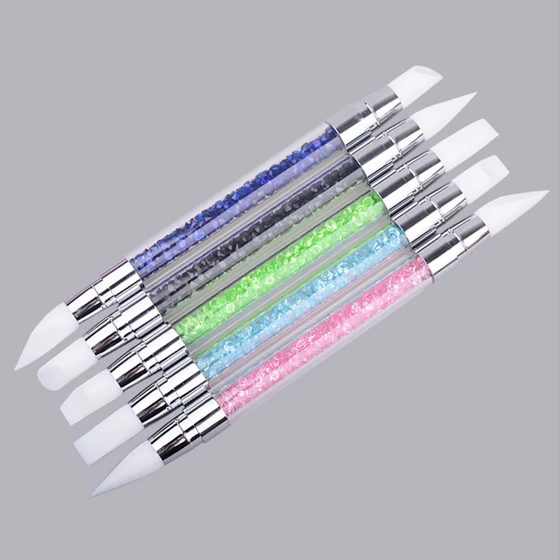 Double -end Dual Silicone Heads Nail Art Sculpture Pen Rhinestone Acrylic Handle for Emboss Carving Craft Polish Manicure Tool
Double -end Dual Silicone Heads Nail Art Sculpture Pen Rhinestone Acrylic Handle for Emboss Carving Craft Polish Manicure Tool