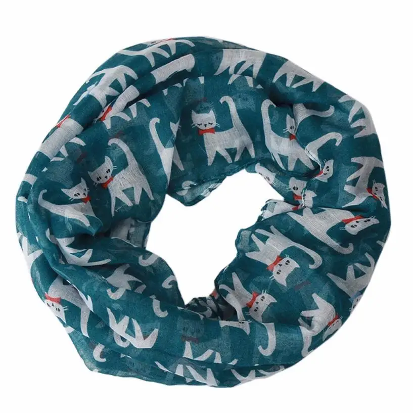 2017 Women's Scarves Lovely Cat Printed Soft Silk Voile Ring Scarf Shawl Mujer Wraps Foulard Femme Soie De Marque #YL10
2017 Women's Scarves Lovely Cat Printed Soft Silk Voile Ring Scarf Shawl Mujer Wraps Foulard Femme Soie De Marque #YL10