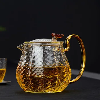 600ml Creative Handle Teapot Transparent Glass Filter Lid Pot Container Drinkware Teaware Flower Tea Pot Coffee Mik Kettle Decor
600ml Creative Handle Teapot Transparent Glass Filter Lid Pot Container Drinkware Teaware Flower Tea Pot Coffee Mik Kettle Decor