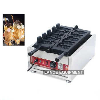 ice cream taiyaki machine/fish shaped open mouth waffle maker/taiyaki korea fish waffle baker machine