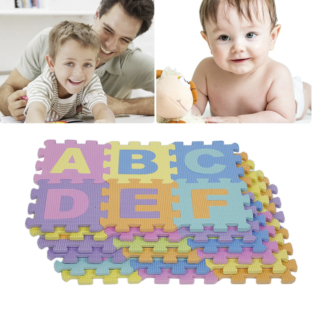 36 PCs/set Educational Baby Play Mat Floor Puzzle Mat Kids EVA Foam Carpet Children Soft Developing Crawling Play Game Mat Edges
36 PCs/set Educational Baby Play Mat Floor Puzzle Mat Kids EVA Foam Carpet Children Soft Developing Crawling Play Game Mat Edges