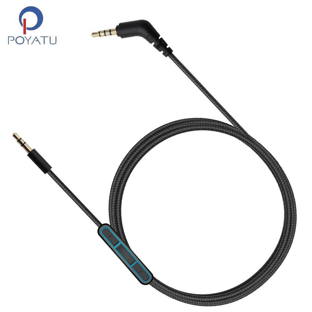 POYATU Male Audio Aux Cable For Bluedio T2 Plus T3 Vinyl Plus V Victory H Plus R2 A HT Headphones Cable With Mic Volume Control
POYATU Male Audio Aux Cable For Bluedio T2 Plus T3 Vinyl Plus V Victory H Plus R2 A HT Headphones Cable With Mic Volume Control