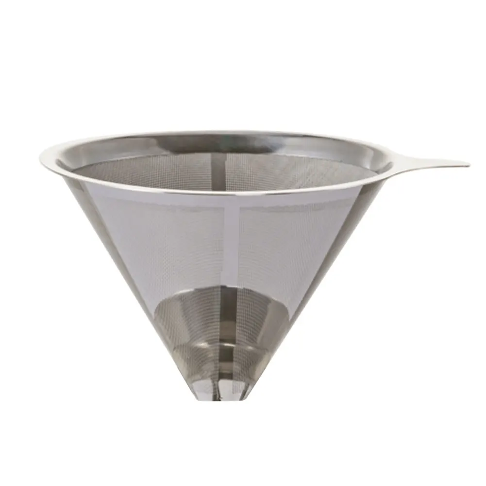 Stainless Steel Cone Coffee Funnel Coffee Filter Tea Coffeemaker Baskets Kitchen Mesh Restaurant Dripper
Stainless Steel Cone Coffee Funnel Coffee Filter Tea Coffeemaker Baskets Kitchen Mesh Restaurant Dripper