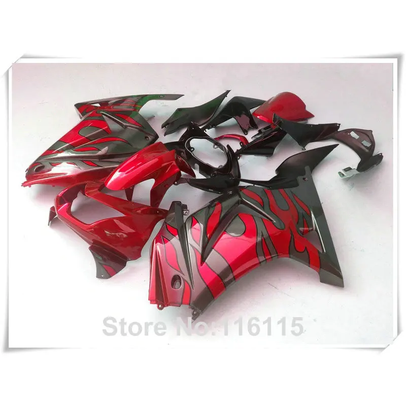 

Fairing kit fit for Kawasaki Ninja 250r fairings 2008 2009-2014 injection molding EX250 red black ABS full set ZX250 08-14 GZ65