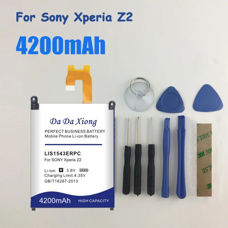 4200mAh LIS1543ERPC Li-ion Phone Battery for Sony Xperia Z2 L50w L50U L50T Sirius SO-03 D6503 D6502
4200mAh LIS1543ERPC Li-ion Phone Battery for Sony Xperia Z2 L50w L50U L50T Sirius SO-03 D6503 D6502