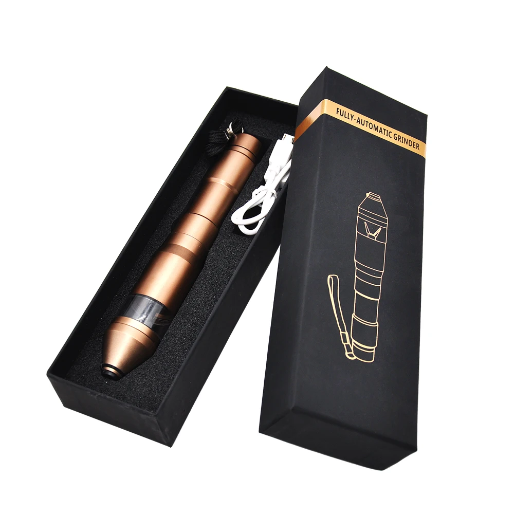 Electric Dry Spice Herb Grinder, Pen Shaped Automatic Tobacco Crusher for Grinding Coffee, Spice, Herbal Tea, Medicinal etc.
Electric Dry Spice Herb Grinder, Pen Shaped Automatic Tobacco Crusher for Grinding Coffee, Spice, Herbal Tea, Medicinal etc.