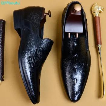 QYFCIOUFU Brand Derby Crocodile Shoes Men Wedding Office Formal Shoes Genuine Leather Handmade Footwear Oxford Dress Shoe EU 46
QYFCIOUFU Brand Derby Crocodile Shoes Men Wedding Office Formal Shoes Genuine Leather Handmade Footwear Oxford Dress Shoe EU 46