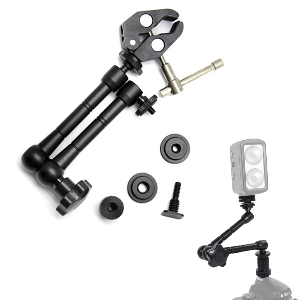 7"/11" Adjustable Friction Articulating Magic Arm & Super Clamp For Viltrox Monitor DC-70EX DC-90HD LED Light L132T L116T L162T
7"/11" Adjustable Friction Articulating Magic Arm & Super Clamp For Viltrox Monitor DC-70EX DC-90HD LED Light L132T L116T L162T