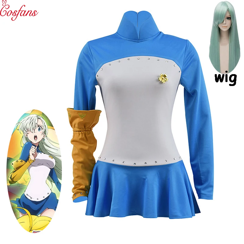 2019 New Cosplaydiy Seven Deadly Sins Cosplay Elizabeth Liones Cosplay Costume Dress Nanatsu no Taizai Costume Sleeve and wig
2019 New Cosplaydiy Seven Deadly Sins Cosplay Elizabeth Liones Cosplay Costume Dress Nanatsu no Taizai Costume Sleeve and wig