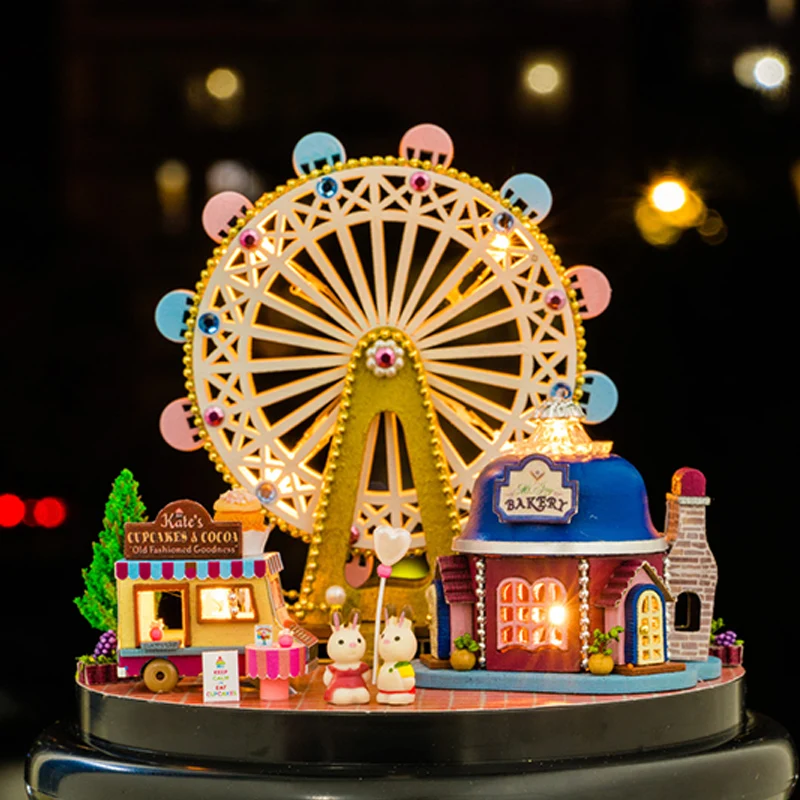 DIY Model Doll House Miniature Dollhouse with Furnitures LED 3D Wooden House Toys For Children Handmade Crafts B023 #E
DIY Model Doll House Miniature Dollhouse with Furnitures LED 3D Wooden House Toys For Children Handmade Crafts B023 #E