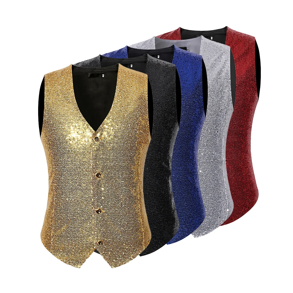 Oeak 2019 New Men Fashion Sequin Blazers Vest Gliter Suit Vest Nightclub DJ Stage Clothes Shiny Gold Sequin Bling Glitter Vest
Oeak 2019 New Men Fashion Sequin Blazers Vest Gliter Suit Vest Nightclub DJ Stage Clothes Shiny Gold Sequin Bling Glitter Vest