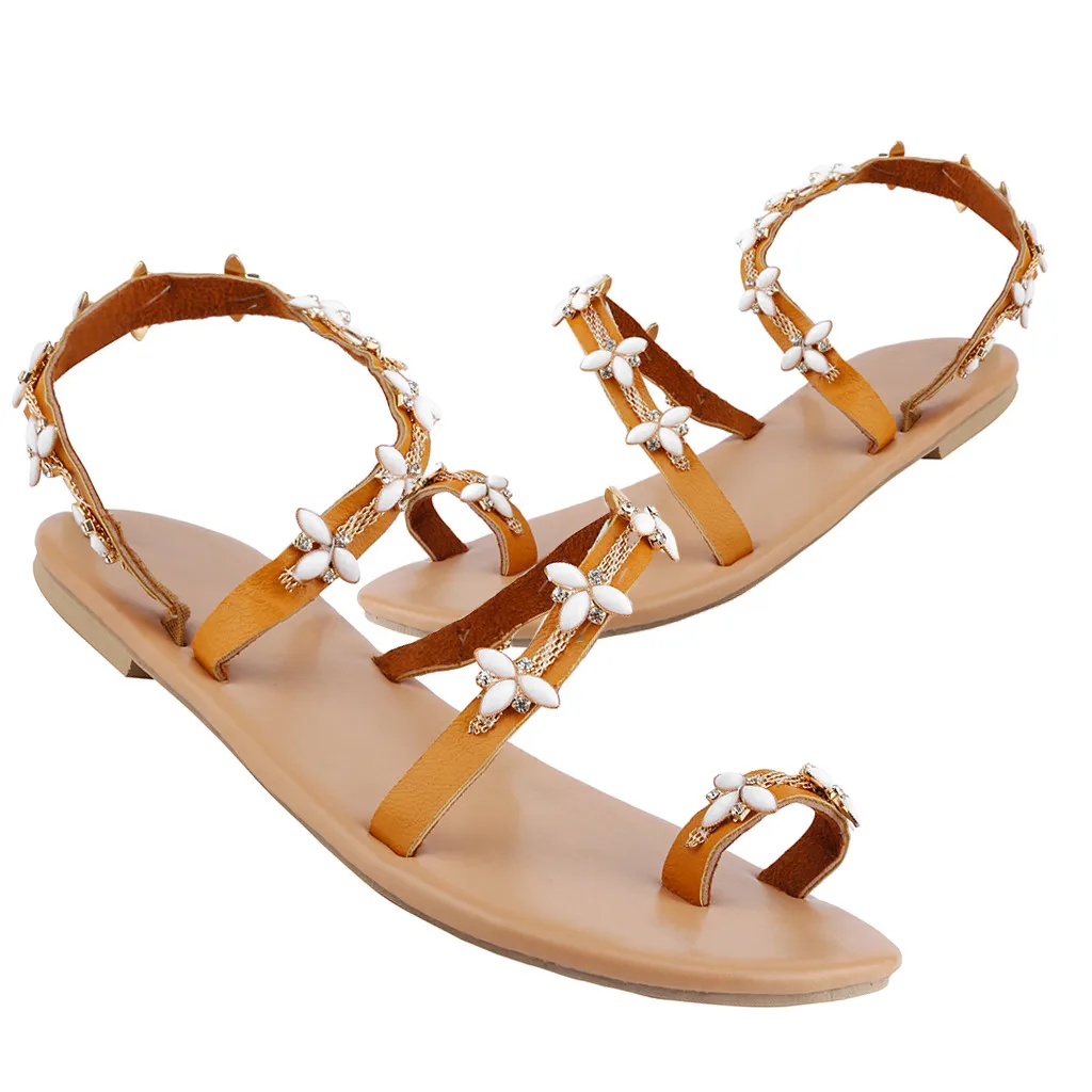Shoes woman Summer Bohemian Crystal Diamond Metal Head Sandals Women Flat-Soled Shoes zapatos de mujer de moda 2019 C3
Shoes woman Summer Bohemian Crystal Diamond Metal Head Sandals Women Flat-Soled Shoes zapatos de mujer de moda 2019 C3