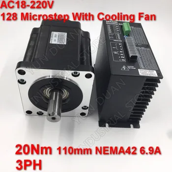 20Nm 110mm NEMA42 6.9A Stepper Motor Driver Kit 3PH 32 DSP AC18-220V 128 Microstep With Cooling FanHigh Torque For CNC
20Nm 110mm NEMA42 6.9A Stepper Motor Driver Kit 3PH 32 DSP AC18-220V 128 Microstep With Cooling FanHigh Torque For CNC