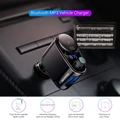 Baseus FM Transmitter Modulator Bluetooth 5.0 Wireless Car Audio MP3 Player Cigarette Lighter Socket Splitter Car Phone Charger