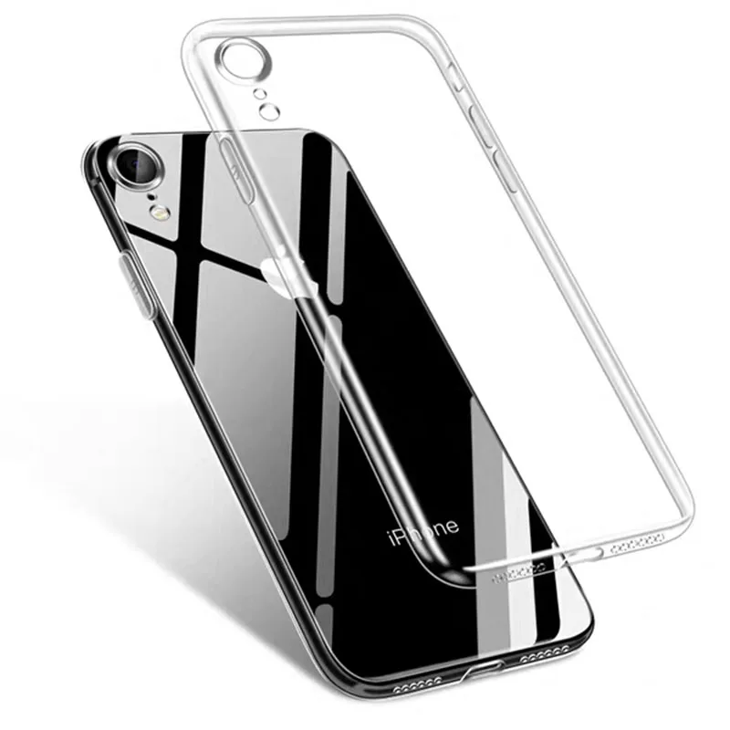 Чехол для iPhone 7 6 6s 8 X Plus Clear мягкий чехол силиконовый защитный рукав прозрачная