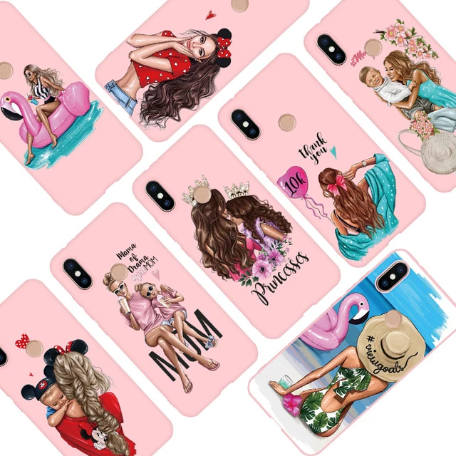 Brown Hair Baby Mom Girl For Xiaomi Redmi Mi 8 9 6X A1 A2 Lite 4A 4X 5 5A 6 6A Plus S2 Y2 Note 3 4X 5 6 7 Pro Case Pink TPU Capa
Brown Hair Baby Mom Girl For Xiaomi Redmi Mi 8 9 6X A1 A2 Lite 4A 4X 5 5A 6 6A Plus S2 Y2 Note 3 4X 5 6 7 Pro Case Pink TPU Capa