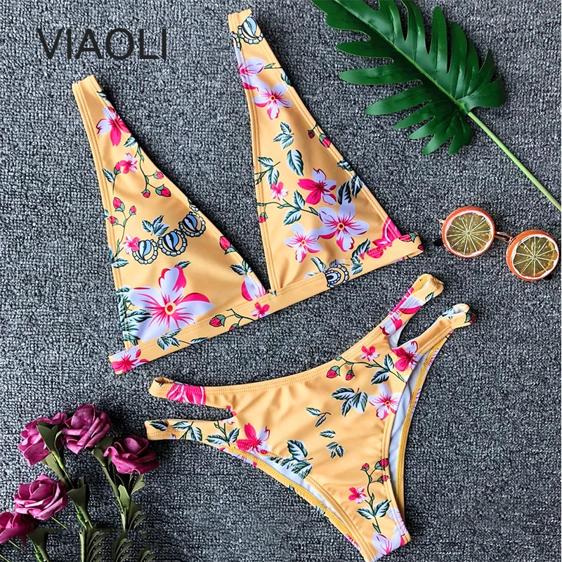 Women Bandage Bikini Floral Print Split Swimsuit Female Push-Up Bathing Suit Plavky Tankini Maillot Biquini Monokini
Women Bandage Bikini Floral Print Split Swimsuit Female Push-Up Bathing Suit Plavky Tankini Maillot Biquini Monokini
