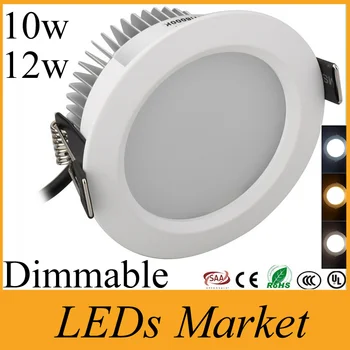 New 10w 12w Led Ceiling Downlights Dimmable led Recessed Spot Light Lamp +Driver AC110-240V or 12v Warm Cold white UL CE SAA
New 10w 12w Led Ceiling Downlights Dimmable led Recessed Spot Light Lamp +Driver AC110-240V or 12v Warm Cold white UL CE SAA