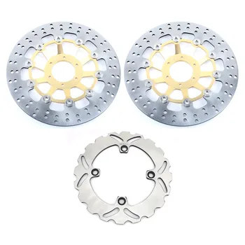 BIKINGBOY Round Wavy Front Rear Brake Discs Disks Rotors For Honda CBR 250 RR 1990 1991 1992 1993 1994 1995 1996 1997 1998 1999