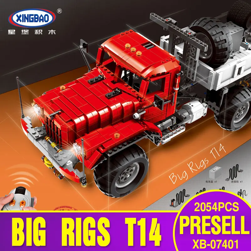 Xingbao 07401 2054Pcs MOC Technic Series The Big Rigs T14 Set Building Blocks Bricks Educational Toys Model Gift
Xingbao 07401 2054Pcs MOC Technic Series The Big Rigs T14 Set Building Blocks Bricks Educational Toys Model Gift