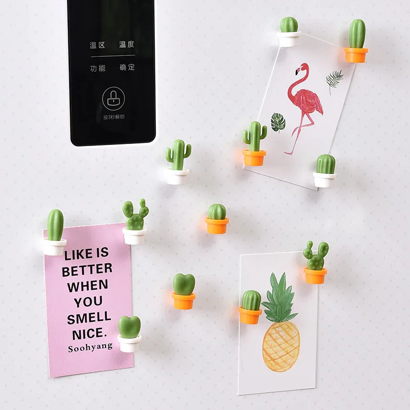 6pcs/set Cute Cactus Succulent Plant Refrigerator Magnet Button Refrigerator Message Sticker kids gift refrigerator accessories
6pcs/set Cute Cactus Succulent Plant Refrigerator Magnet Button Refrigerator Message Sticker kids gift refrigerator accessories