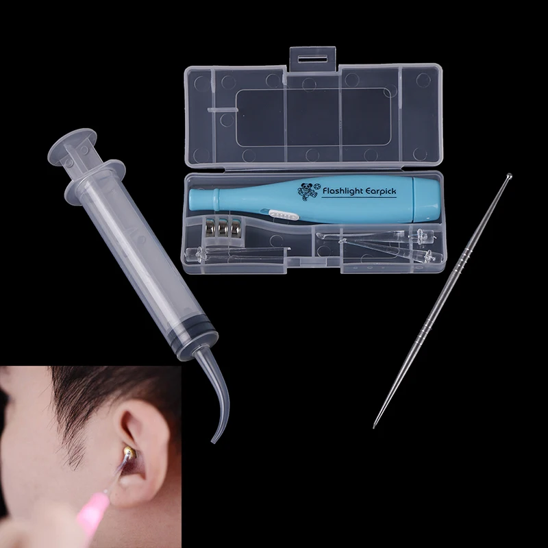 1Set LED Light Ear Wax Syringe Ear Scoop Remover Stainless Earpick With 3 Tips Irrigator Syringe Tonsil Stone Remover Tools
1Set LED Light Ear Wax Syringe Ear Scoop Remover Stainless Earpick With 3 Tips Irrigator Syringe Tonsil Stone Remover Tools