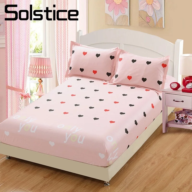 Solstice Home Textile Pink Heart Girl Teen Bed Fitted Sheet 100% Cotton Romantic Bedding Mattress Cover Woman Adult 90/135-200cm
Solstice Home Textile Pink Heart Girl Teen Bed Fitted Sheet 100% Cotton Romantic Bedding Mattress Cover Woman Adult 90/135-200cm