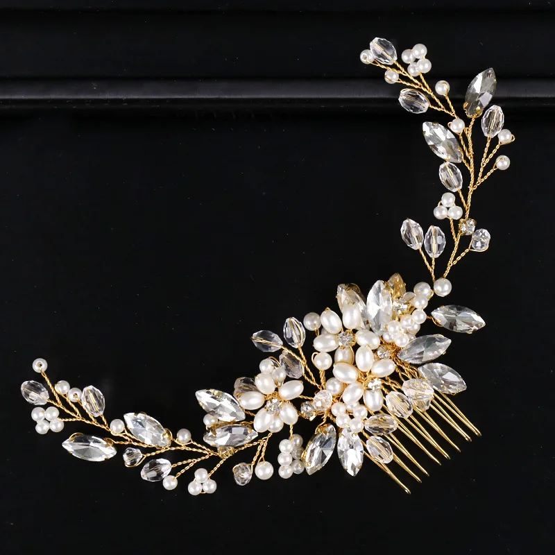 Fashion Bridal Headpieces Hair Combs Pearl Flower Wedding Hair Accessories for Women Birthday Jewelry Accesorios Para El Cabello
Fashion Bridal Headpieces Hair Combs Pearl Flower Wedding Hair Accessories for Women Birthday Jewelry Accesorios Para El Cabello
