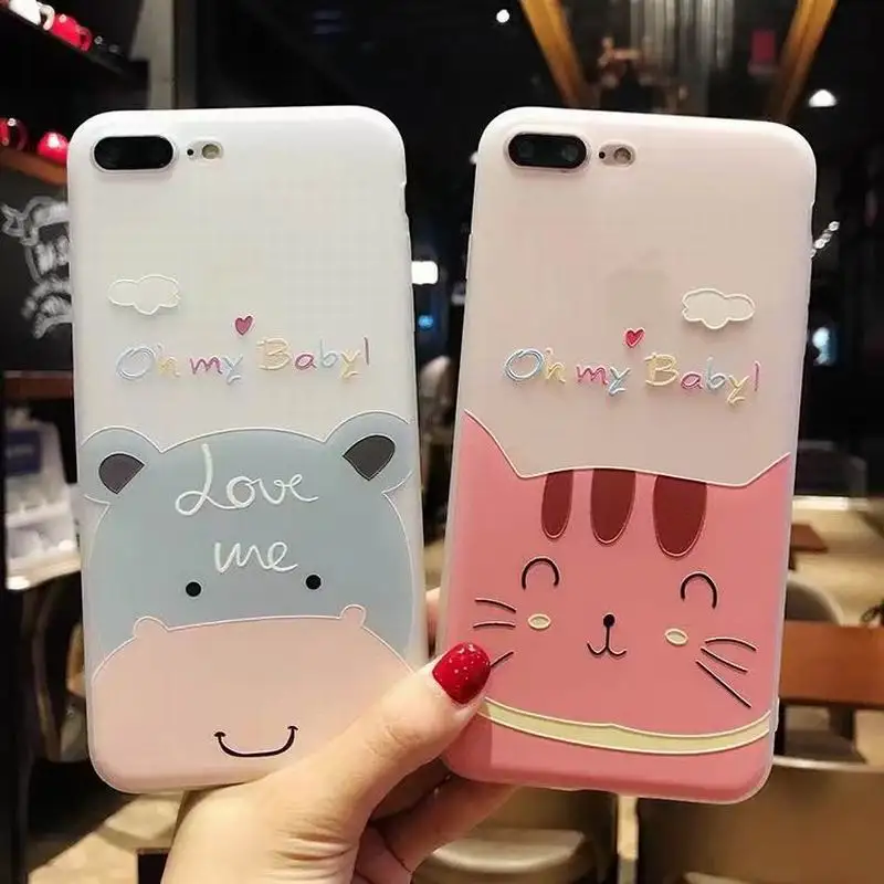 For IPhone 7 8 Plus Lovely Cartoon Animal Baby Cat Hippo Phone Case Slim Soft Silicone Back Cover for IPhone 6 6s Plus 5 5s SE 
For IPhone 7 8 Plus Lovely Cartoon Animal Baby Cat Hippo Phone Case Slim Soft Silicone Back Cover for IPhone 6 6s Plus 5 5s SE
