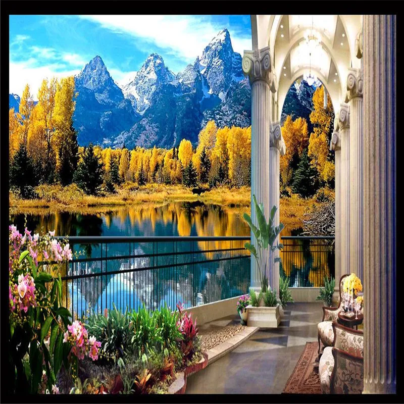 beibehang3D Balcony Alpine Maple Lake Landscape Background Modern Europe Mural for Living Room Large Painting Home Decor
beibehang3D Balcony Alpine Maple Lake Landscape Background Modern Europe Mural for Living Room Large Painting Home Decor