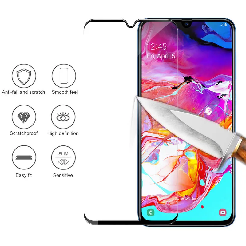 

Full Cover Tempered Glass For Samsung Galaxy S10e A70 A60 A40 A90 A80 A50 A30 A20 A10 Front Glass For Samsung Galaxy M30 M20 M10