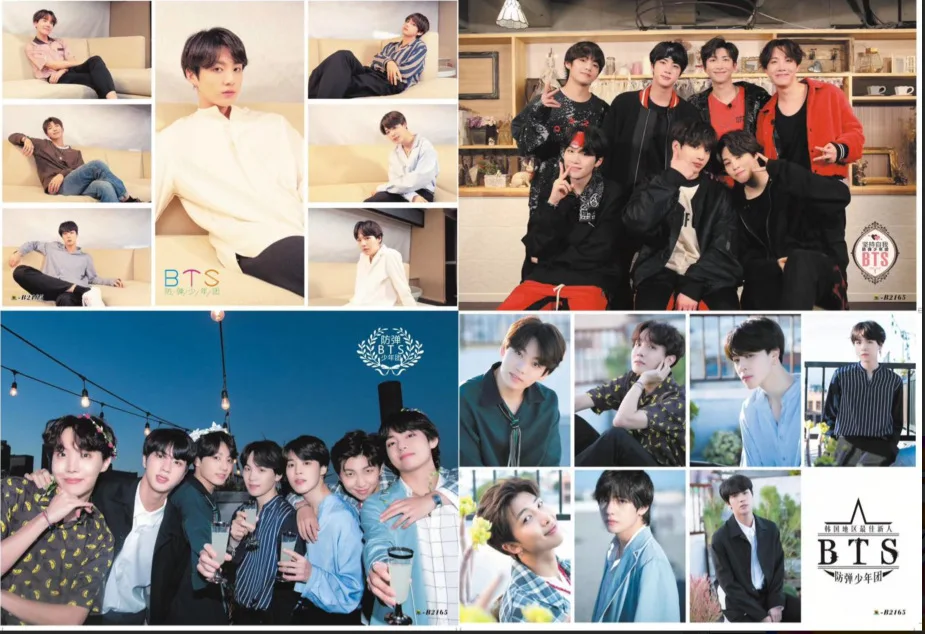 8pcs/set different design A3 Poster Picture KPOP BTS Bangtan Boys Bulletproof Boy Scouts Paintings Wall Sticker
8pcs/set different design A3 Poster Picture KPOP BTS Bangtan Boys Bulletproof Boy Scouts Paintings Wall Sticker