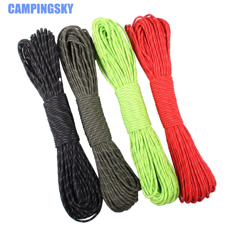 Free Shiping 12 Colors Reflective Paracord 550lb 7 Strand 100FT100 feet/31 Meter Survival 7strand PARACHUTE
Free Shiping 12 Colors Reflective Paracord 550lb 7 Strand 100FT100 feet/31 Meter Survival 7strand PARACHUTE