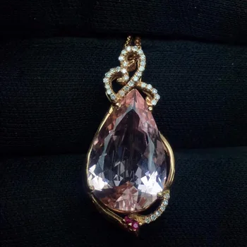 Fine Jewelry Real Pure 18 K Rose Gold Jewelry AU750 100% Natural Morganite Gemstone 7.8ct Pendants for Women Fine Necklace
Fine Jewelry Real Pure 18 K Rose Gold Jewelry AU750 100% Natural Morganite Gemstone 7.8ct Pendants for Women Fine Necklace