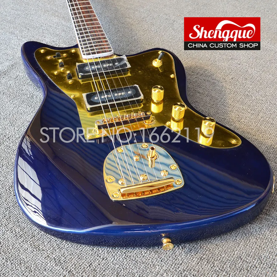 SHENGQUE factory Custom 6 strings jazz electric guitar blue body with Gold Hardwares musical instruments
SHENGQUE factory Custom 6 strings jazz electric guitar blue body with Gold Hardwares musical instruments
