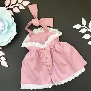 6M-4Y Lovely Kids Baby Girls Summer Lace Dress Sleeveless Halter Belt Party Princess Dresses Backless Button Baby Girl Sundress
6M-4Y Lovely Kids Baby Girls Summer Lace Dress Sleeveless Halter Belt Party Princess Dresses Backless Button Baby Girl Sundress