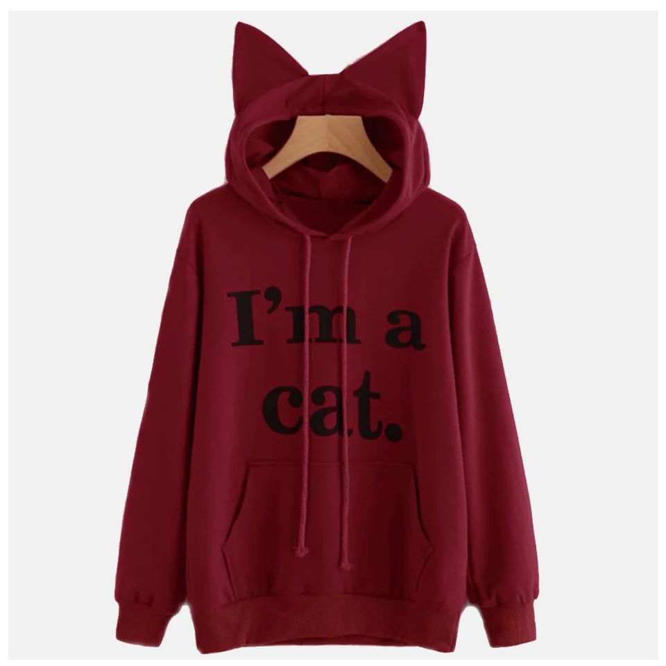 Cat Ear Hoodie Poleron Mujer 2019 Black Yellow Women Sweatshirt Kawaii Clothing I Am A Cat Hoodie Letters Kangaroo Pocket Hoodie
Cat Ear Hoodie Poleron Mujer 2019 Black Yellow Women Sweatshirt Kawaii Clothing I Am A Cat Hoodie Letters Kangaroo Pocket Hoodie