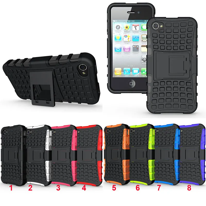 

Rugged Spider Armor Heavy Duty Hybrid TPU Silicon Stand Impact Cover For iPhone 4/4s/5/5s/5C/SE/6/6s Plus ShockProof Phone Cases