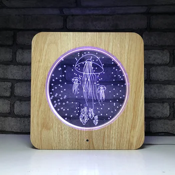 Creative Wooden Jellyfish LED Night Light 7 Color Change Desk Light Action Figures Boys Girls Birthday Toys #544
Creative Wooden Jellyfish LED Night Light 7 Color Change Desk Light Action Figures Boys Girls Birthday Toys #544