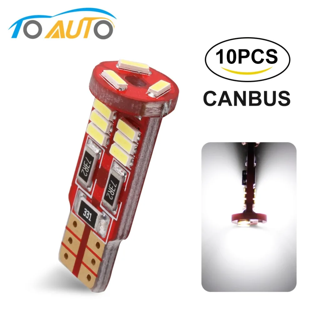 10pcs T10 W5W 194 168 LED Canbus No Error 4014 Chips Car Reading Dome Door Lights Marker License Plate Lamp White Auto 12V
10pcs T10 W5W 194 168 LED Canbus No Error 4014 Chips Car Reading Dome Door Lights Marker License Plate Lamp White Auto 12V