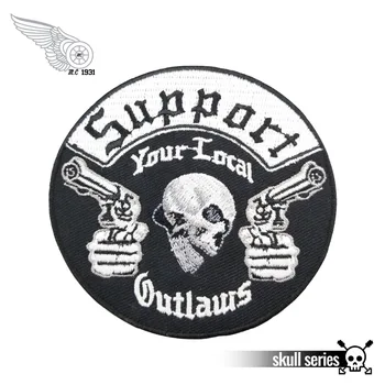Support your local outlaws motorcycle patch embroidery iron on skull bones biker custom for jacket free shipping
Support your local outlaws motorcycle patch embroidery iron on skull bones biker custom for jacket free shipping