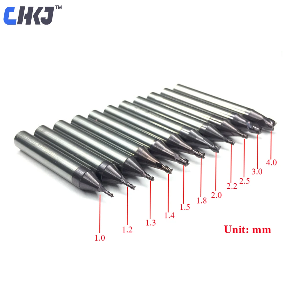 CHKJ Cemented Carbide 3 Flutes End Mill Cutter Staight Bits For WENXING DEFU MODEN All Vertical Key Cutting Machine 1.0mm-2.0mm
CHKJ Cemented Carbide 3 Flutes End Mill Cutter Staight Bits For WENXING DEFU MODEN All Vertical Key Cutting Machine 1.0mm-2.0mm