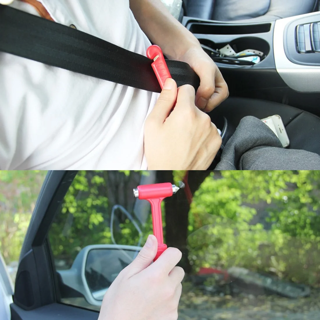 2 In 1 Mini Car Safety Hammer Life-Saving Escape Hammer Cutting Knife Multi Tool Car Window Broken Emergency Glass Breaker
2 In 1 Mini Car Safety Hammer Life-Saving Escape Hammer Cutting Knife Multi Tool Car Window Broken Emergency Glass Breaker