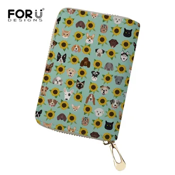 FORUDESIGNS Dogs and Cats Heads Sunflower Florals Pet Cartoon Card Holder Credit Leather Pocket Money ID Credit Holder Dropship
FORUDESIGNS Dogs and Cats Heads Sunflower Florals Pet Cartoon Card Holder Credit Leather Pocket Money ID Credit Holder Dropship