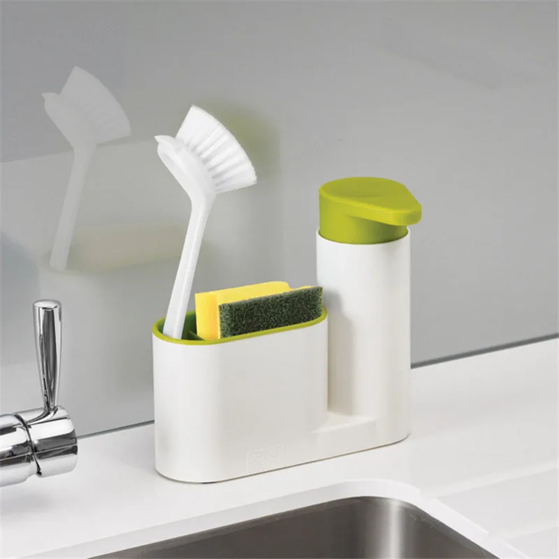 2 in 1 Multifunctional Kitchen Storage Rack Washing Sponge Brush Sink Detergent Soap Dispenser Bottle Kitchen Organizer Gadgets
2 in 1 Multifunctional Kitchen Storage Rack Washing Sponge Brush Sink Detergent Soap Dispenser Bottle Kitchen Organizer Gadgets